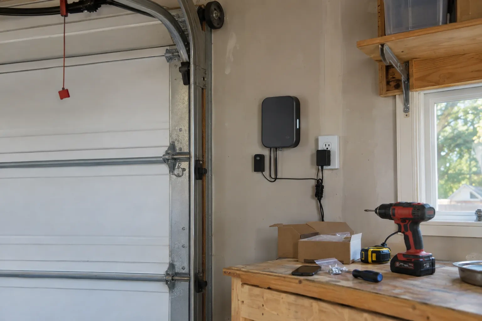Illustrative garage doors scene — Westmount