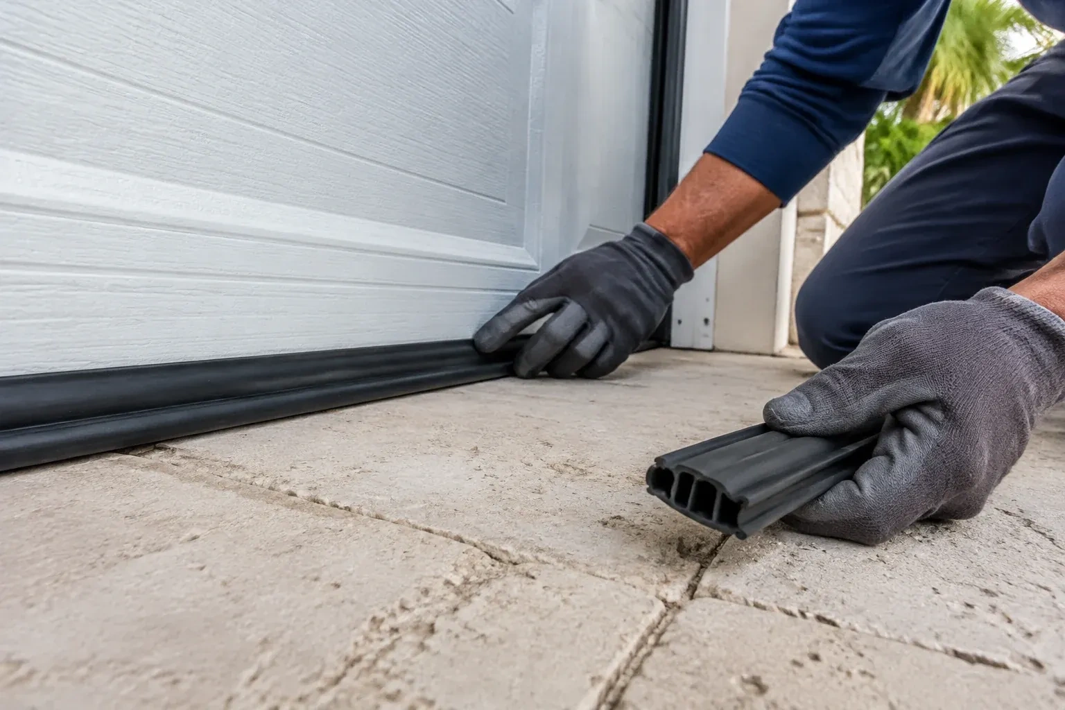 Illustrative garage doors scene — Garage Door Bottom Seal Replacement, Rummelhardt